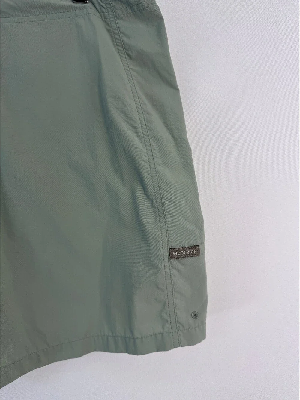 Woolrich Womens Nylon Hiking Shorts Sage Green Outdoor Gorpcore Size Medium